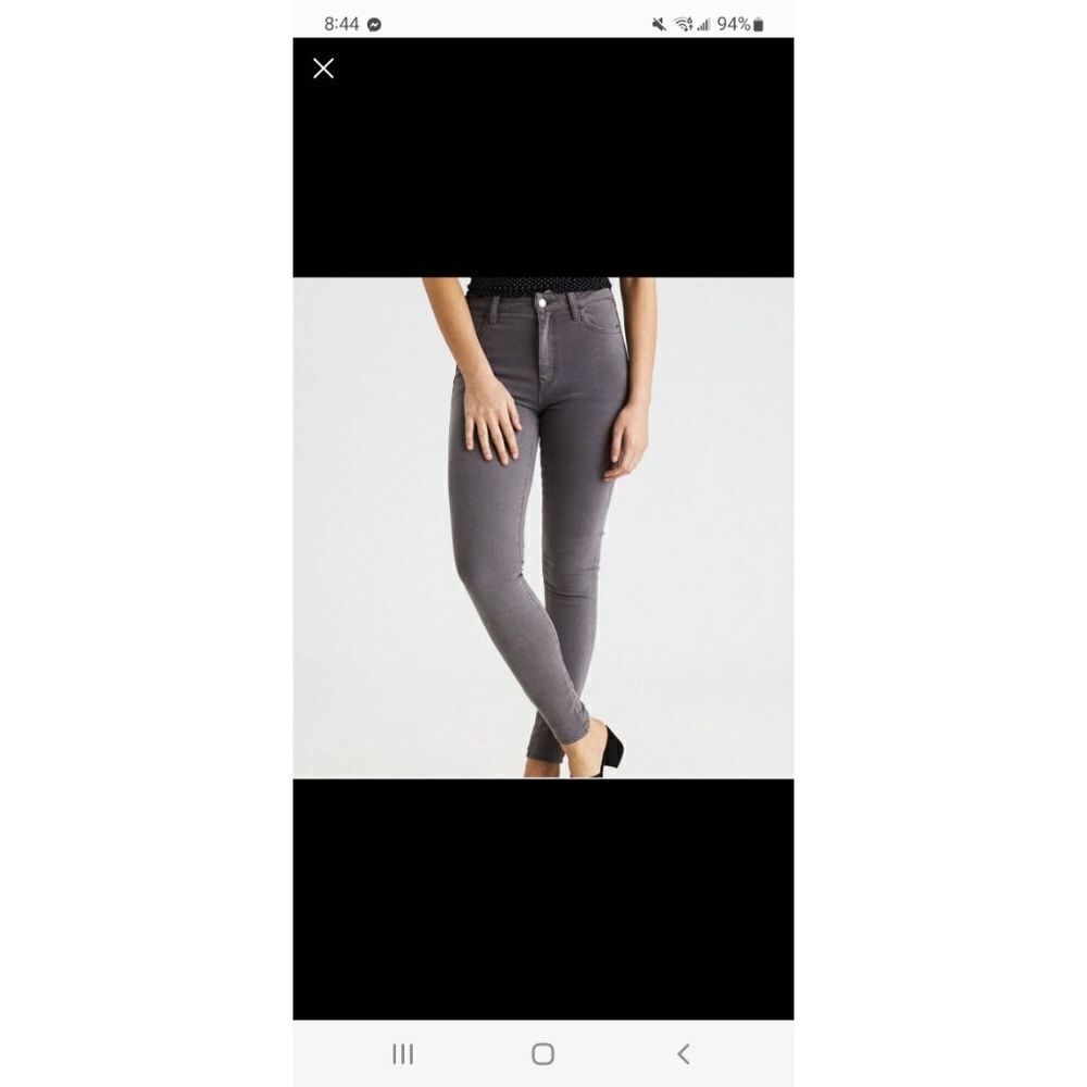 American Eagle grey high rise jeggings sz 4